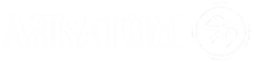 Logo + Nom ARRATOM - Blanc